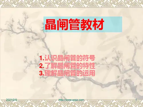 晶闸管教材 ppt课件