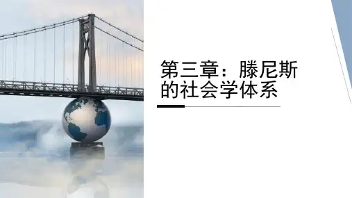 第三章滕尼斯的社会学体系