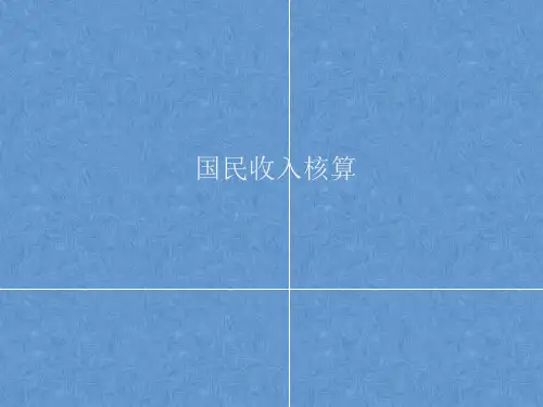 经济学原理国民收入核算—缩