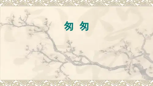 《匆匆》ppt公开课课件部编版小学语文1