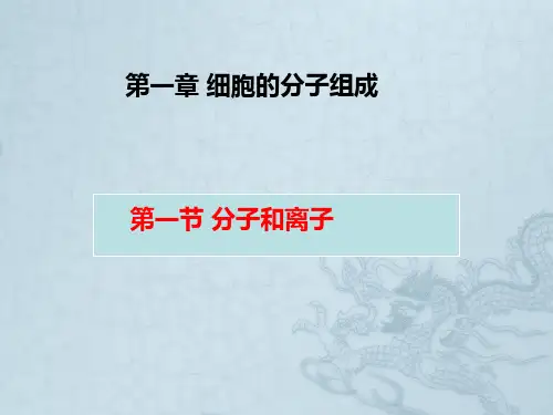 高中生物《分子和离子》课件5 浙教版必修1
