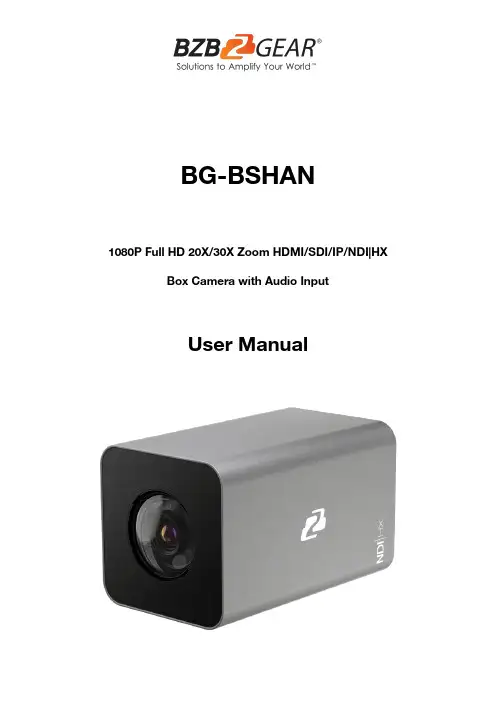 BG-BSHAN 1080P全高清20X 30X放大镜盒摄像头用户手册说明书