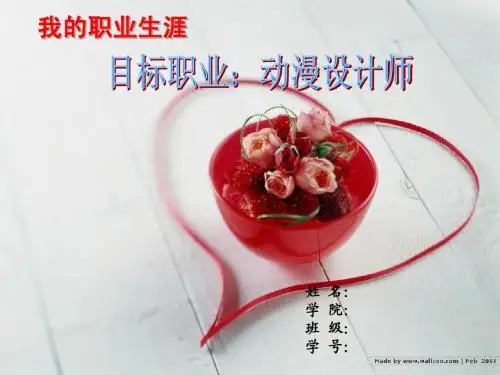 职业生涯规划比赛PPT(获奖PPT)