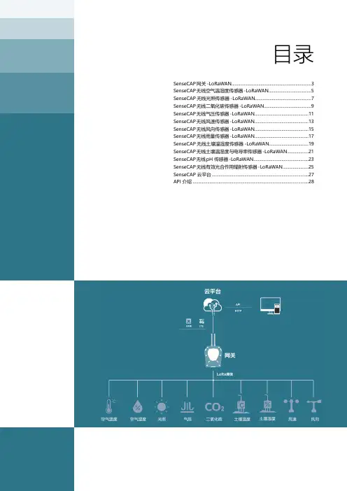 sensecap lorawan 无线物联网传感器设备产品手册说明书