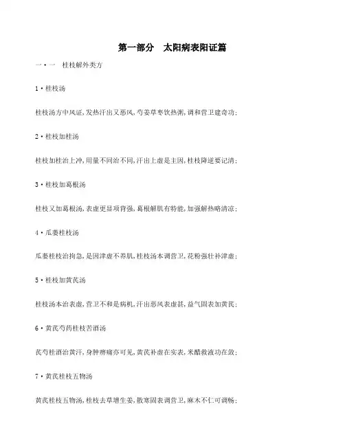 经方传真歌诀