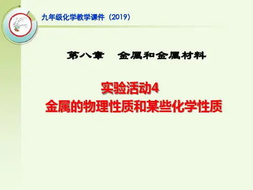 人教版初中化学九年级下册实验活动 课件