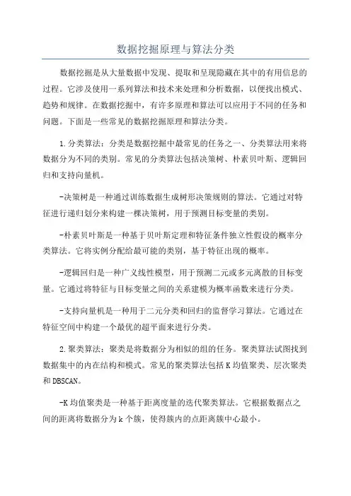 数据挖掘原理与算法分类