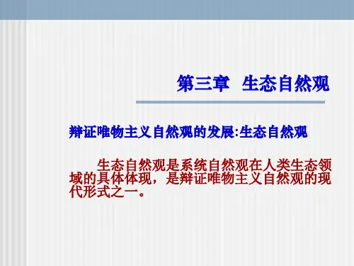 生态自然观