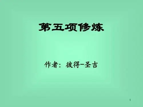 第五项修炼