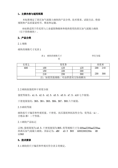 蒸压加气混凝土砌块