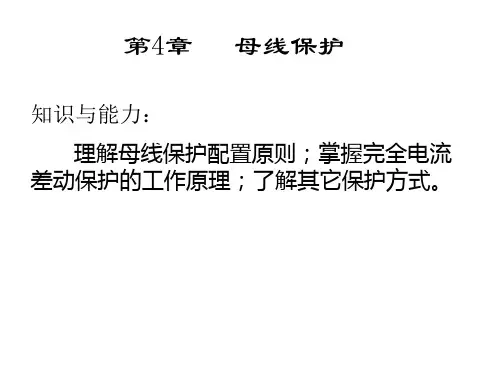 母线保护原理