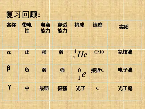 探测射线的方法以及放射性的应用与防护学习教材PPT课件