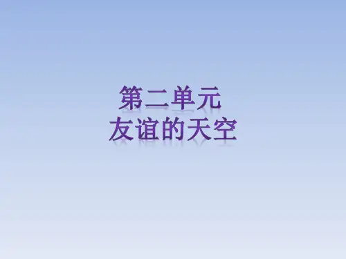 友谊的天空PPT精品课件1