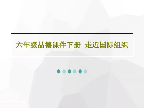 六年级品德课件下册  走近国际组织共16页文档