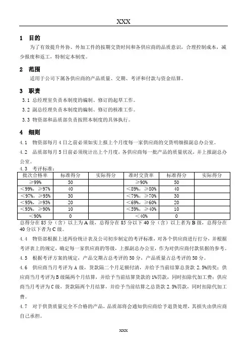 44.供应商考评方案