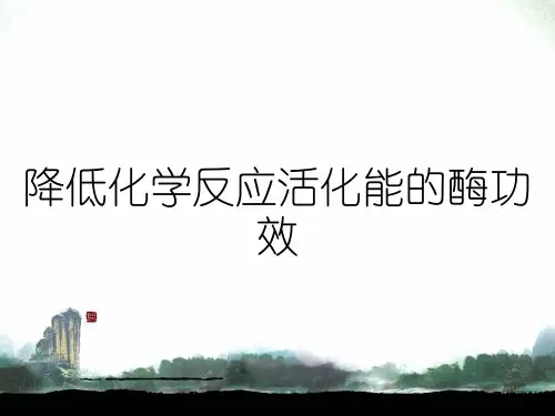 降低化学反应活化能的酶功效