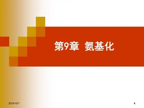 《精细有机合成化学及工艺学》第9章氨基化 0519课稿