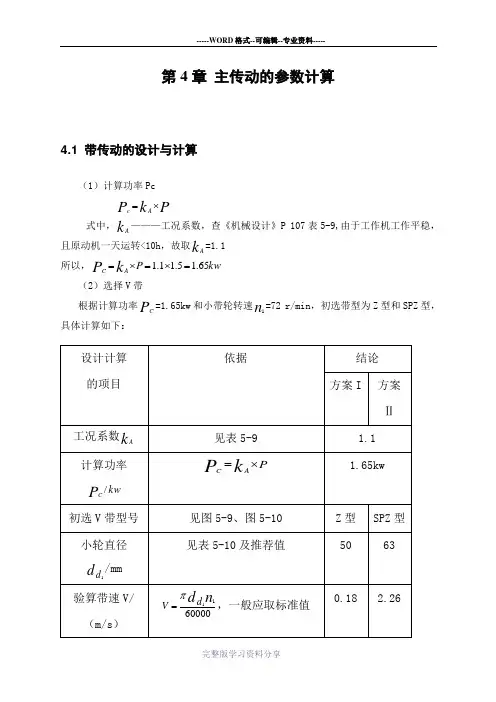 皮带轮设计与校核