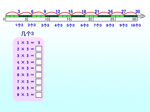 二年级上册数学教案4.2乘法除法二3的乘除法沪教版共21张PPT