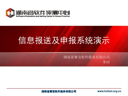 信息报送及申报系统演示