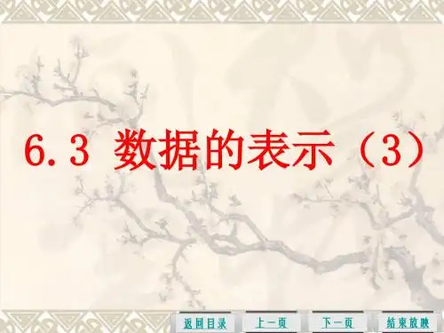 6.3数据的表示(3)