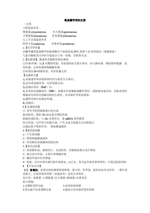 氨基糖苷类抗生素