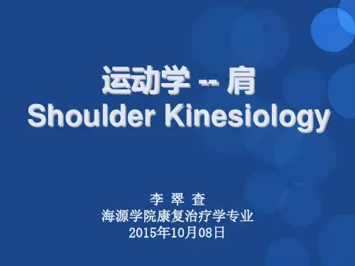 肩关节运动学