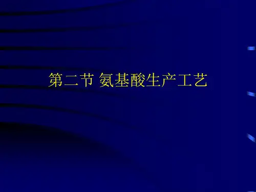 氨基酸生产工艺课件(PPT 55页)