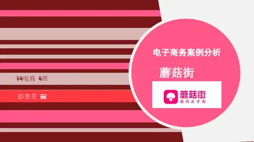 蘑菇街电子商务案例分析