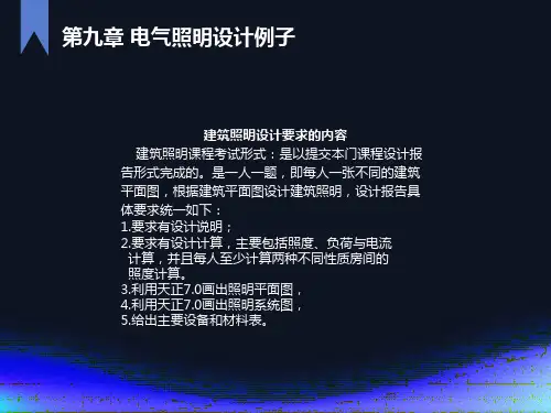 照明设计实际例子