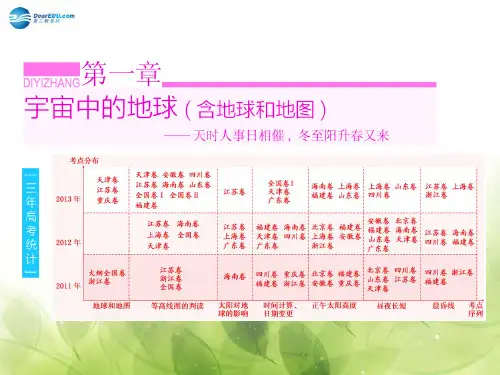 2019高考地理第一章第一讲地球和地图课件
