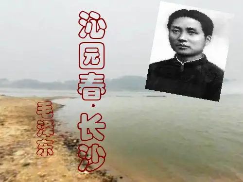 高中语文统编版必修上册1《沁园春 长沙》(共70张ppt)