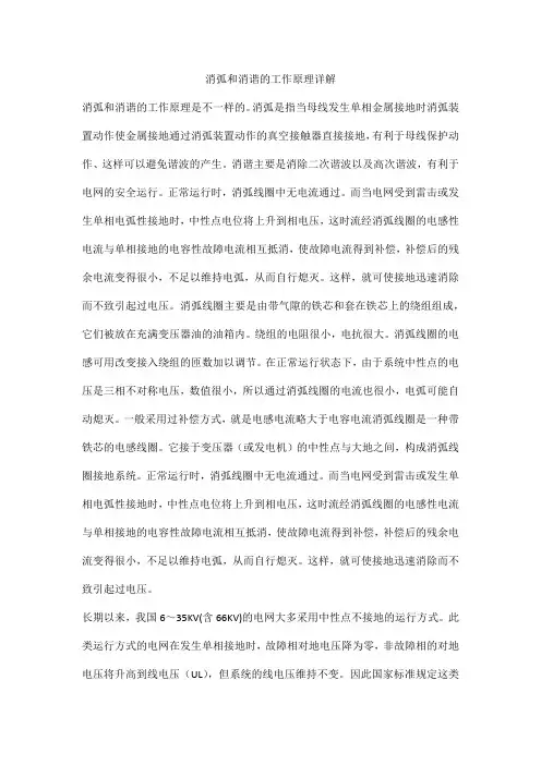 消弧和消谐的工作原理详解