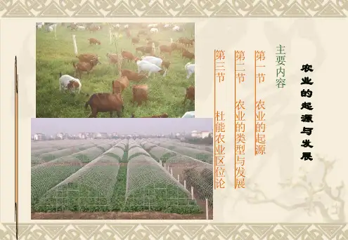 农业的起源与发展