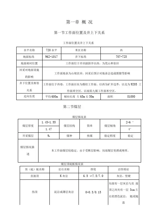 西巷煤柱炮采工作面作业规程解答