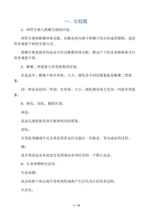 园艺植物昆虫学复习资料