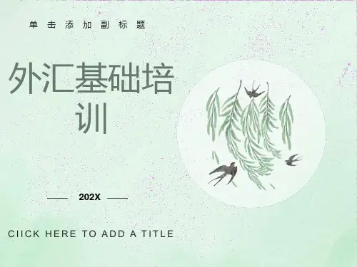外汇基础入门知识