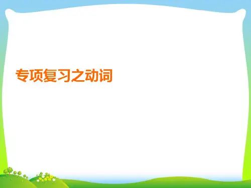【小升初】英语专题复习-动词