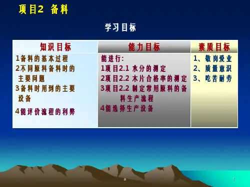 项目2备料PPT课件