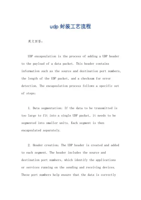 udp封装工艺流程