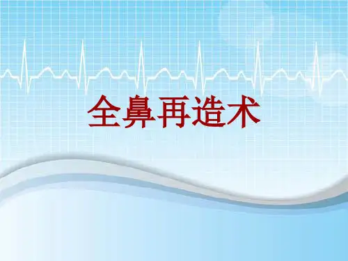 外科手术教学资料：全鼻再造术讲解模板