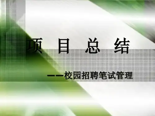 项目管理及实例