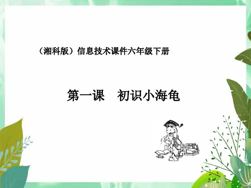 小学信息技术初识小海龟课件