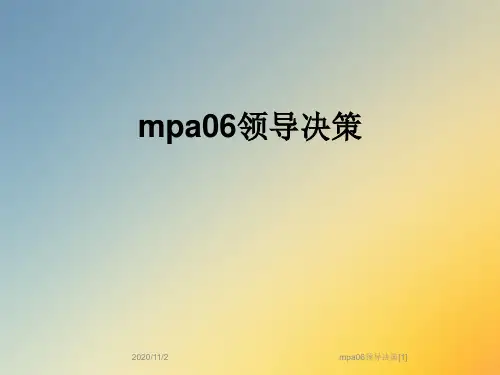 mpa06领导决策[1]
