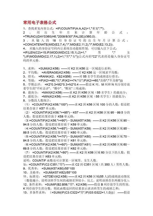 excel表格模板取数公式.doc
