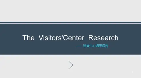 游客中心调研报告 PPT课件