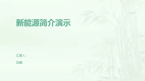 新能源简介演示