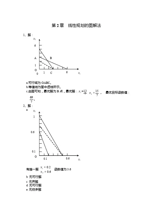 《管理运筹学》第三版习题答案（韩伯棠教授）