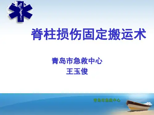 脊柱损伤固定搬运术PPT参考课件
