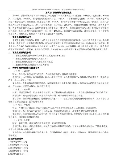 社会适应与心理健康讲义(4)